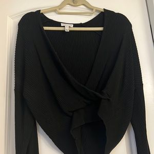 Leigh crossover sweater